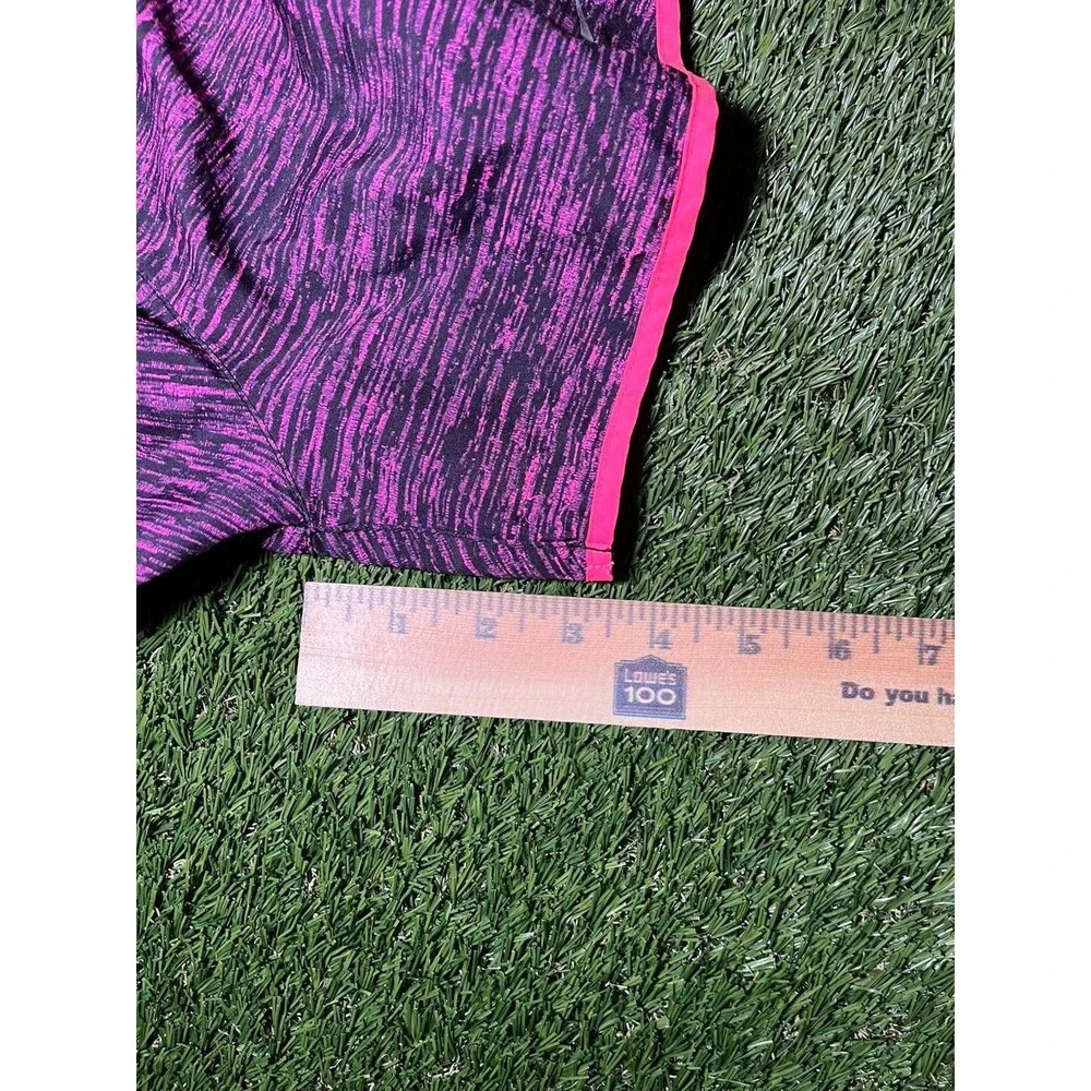Nike Dri-FIT Women's Athletic Shorts Pink Black Polyester XS Quick Dry